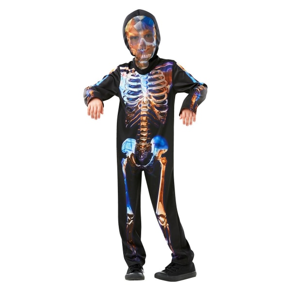 Rubies Boys Skeleton Glow In The Dark Kostymkostym 3-4 år Bl Black/Blue 3-4 Years