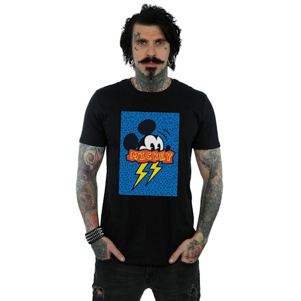 Disney Herr Mickey Mouse 90-talets Flash T-shirt 5XL Svart Black 5XL