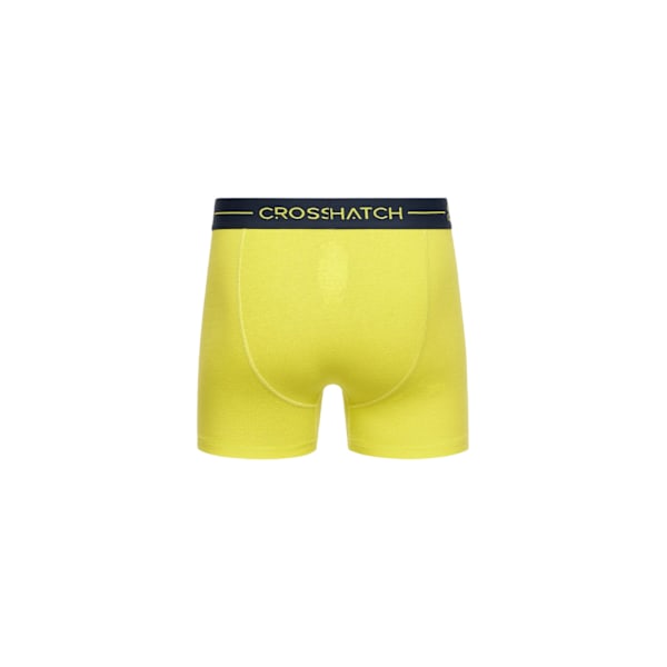 Crosshatch Mens Warbler Boxer Shorts (3-pack) XL Gul/Grå Yellow/Grey/Navy XL