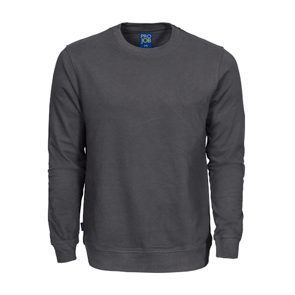 Projob Herr Rundhalsad Sweatshirt S Grå Grey S