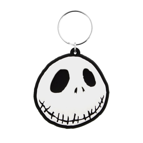 Nightmare Before Christmas Jack Gummiring En Storlek Vit/Svart White/Black One Size