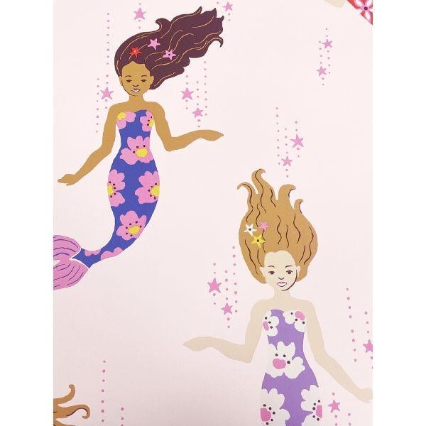 Muriva Cath Kidston Mermaid Tapet 10m x 53cm Flerfärgad Multicoloured 10m x 53cm