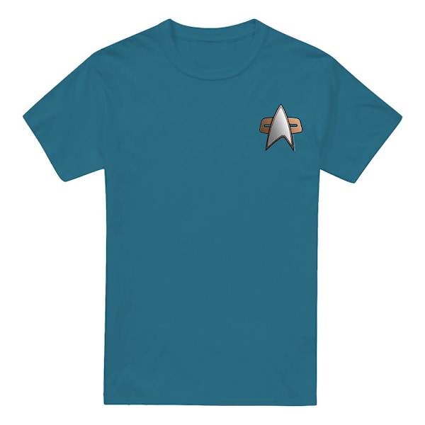Star Trek Herr Deep Space Nine Science Emblem T-Shirt M Skiffergrå Slate M
