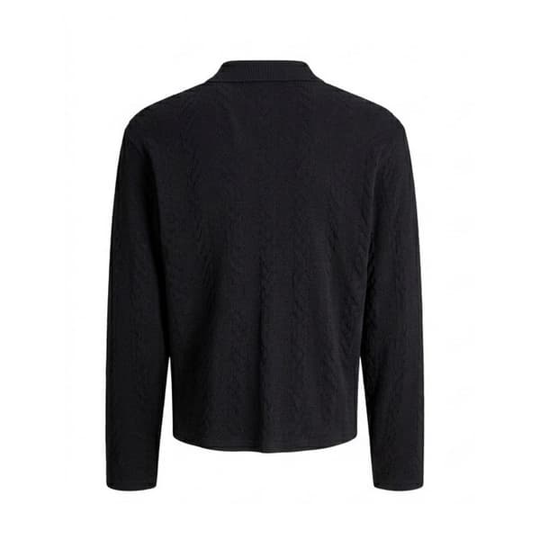 Jack And Jones Herr Kabelstickad Normal Långärmad Tröja M Svart Black M