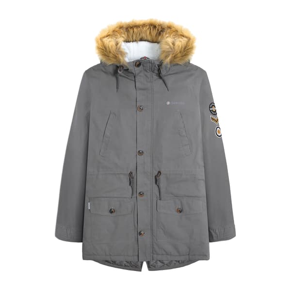 Lambretta Parka för män med Sherpafoder XXL Granit Granite XXL