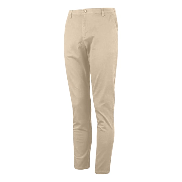 Island Green Herr Stretch Chino Avsmalnande Golfbyxor 34S Sten Stone 34S
