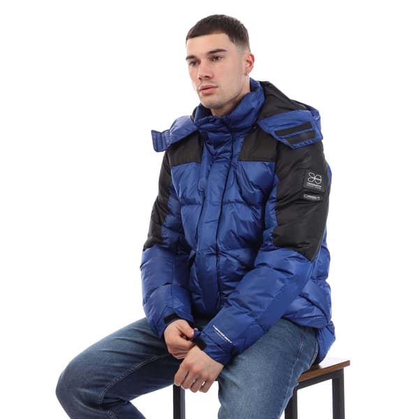 Crosshatch Herr Camptor Panelled Jacka M Blå Blue M