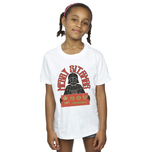 Star Wars Girls Episode IV: A New Hope Merry Sithmas Bomull T-S White 9-11 Years