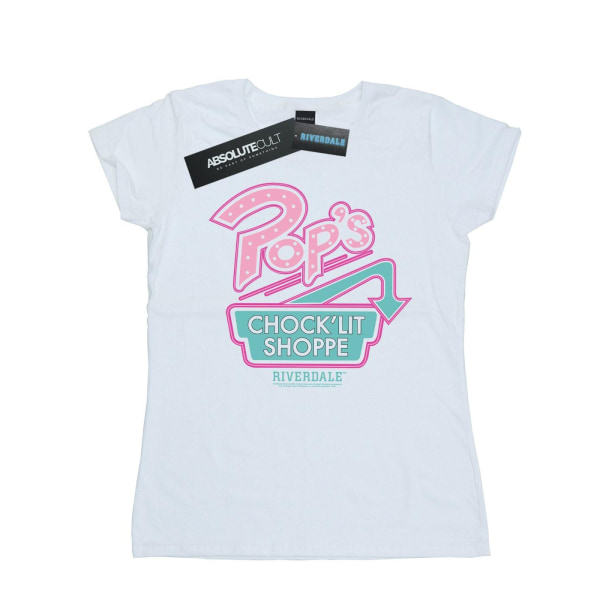 Riverdale Dam/Dam Pops Logotyp bomull T-shirt S Vit White S