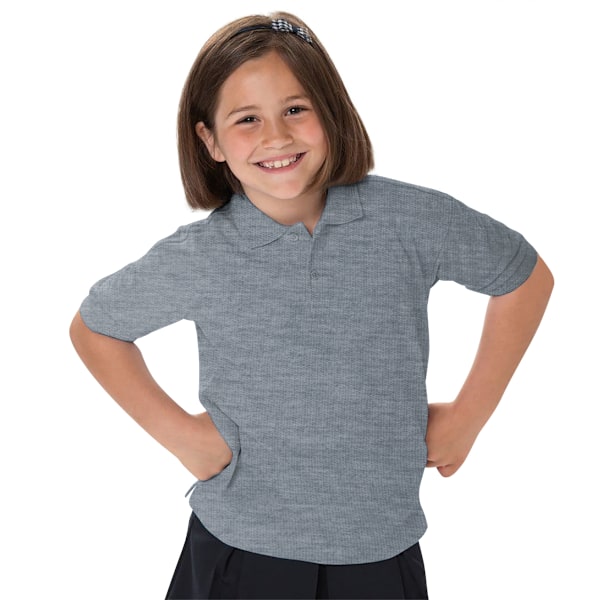 Jerzees Schoolgear Barn 65/35 Pique Poloskjorta 9-10 Ljus Light Oxford 9-10