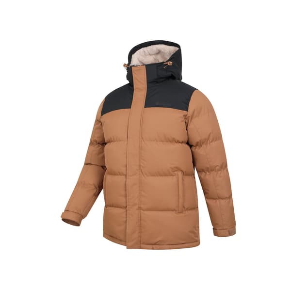 Mountain Warehouse Snow Borg Fodrad Vadderad Jacka Herr S Tan Tan S