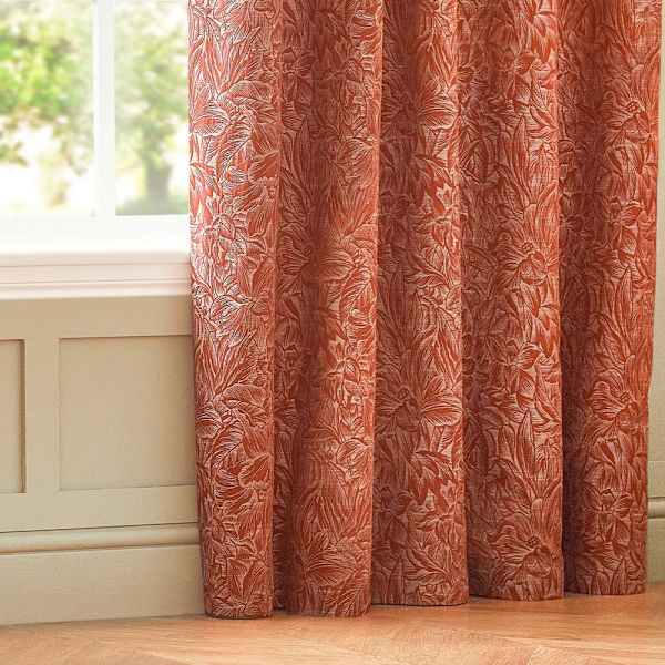 Wylder Nature Grantley Jacquard Pencil Pleat Gardiner 168cm x 1 Brick 168cm x 183cm