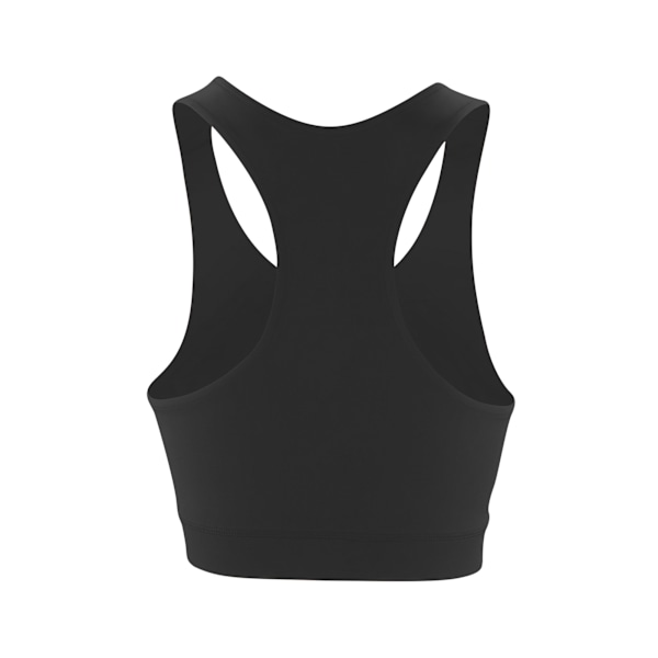 Spiro Womens/Ladies Softex Stretch Sports Sleeveless Crop Top 2 Black 2XS