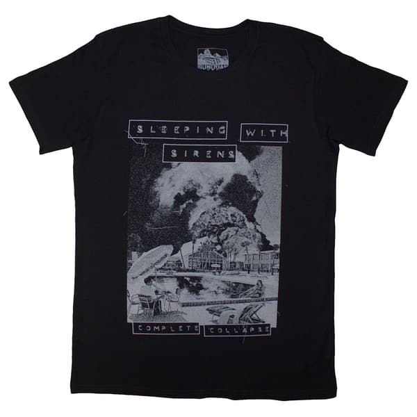 Sleeping With Sirens Unisex Vuxen Complete Collapse T-Shirt M B Black M