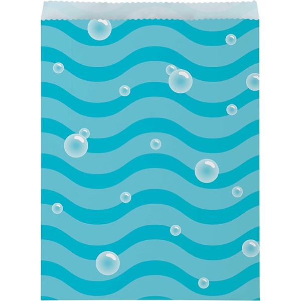 Kreativa festbubblor presentpåse i papper (8-pack) One Size Blå Blue One Size