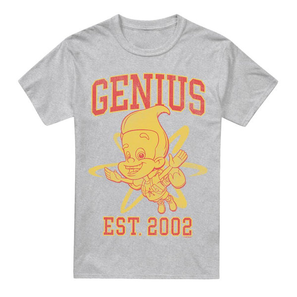 Jimmy Neutron Herr Genius Collegiate T-Shirt M Sport Heather Sport Heather M