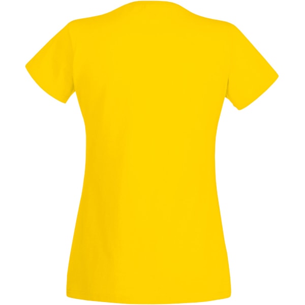 Fruit Of The Loom Dam/Kvinnors Lady-Fit Valueweight Kortärmad T-shirt Yellow L