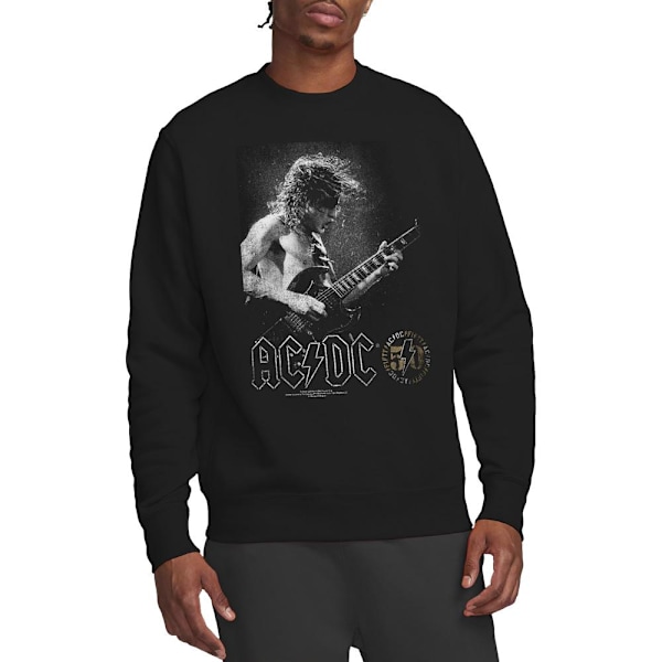 AC/DC Unisex Vuxen Foto Gitarr Sweatshirt M Svart Black M