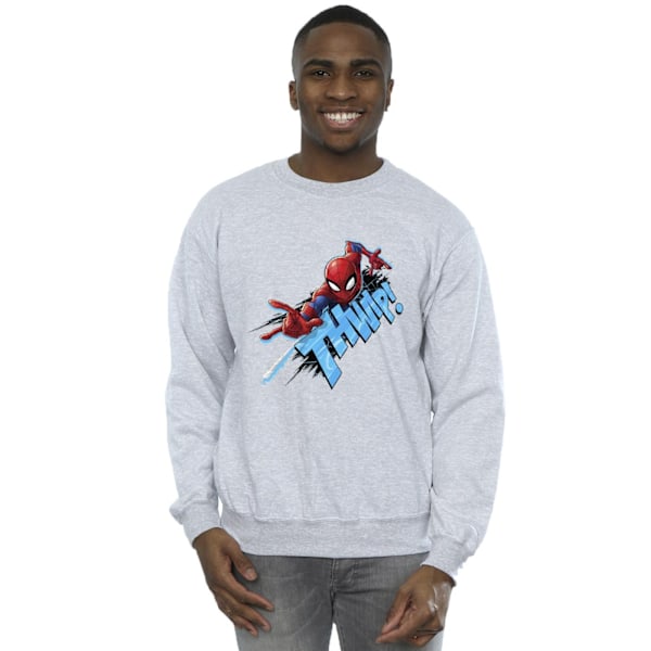 Marvel Herr Spider-Man Thump Sweatshirt XXL Sports Grey Sports Grey XXL