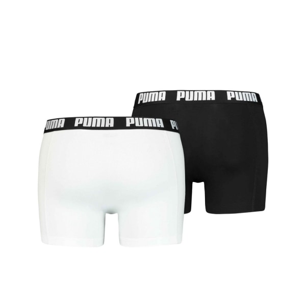 Puma Basic boxer för män (2-pack) L Svart/Vit Black/White L