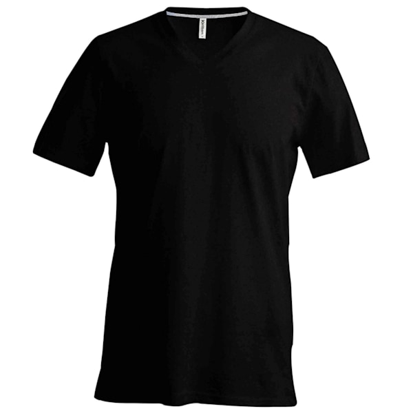 Kariban herr kortärmad V-ringad Slim Fit T-shirt 4XL svart Black 4XL