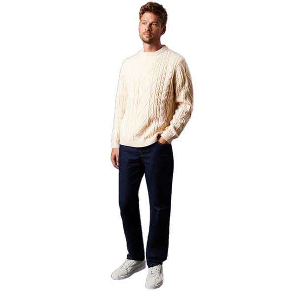 Burton Herr Cable Stickad Rundhalsad Tröja M Off White Off White M