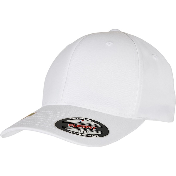 Yupoong Unisex Adult Flexfit Återvunnen Polyester Baseball Cap L- White L-XL