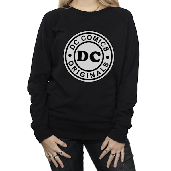 DC Comics Dam/Dam DC Originals Logotyp Sweatshirt XXL Svart Black XXL