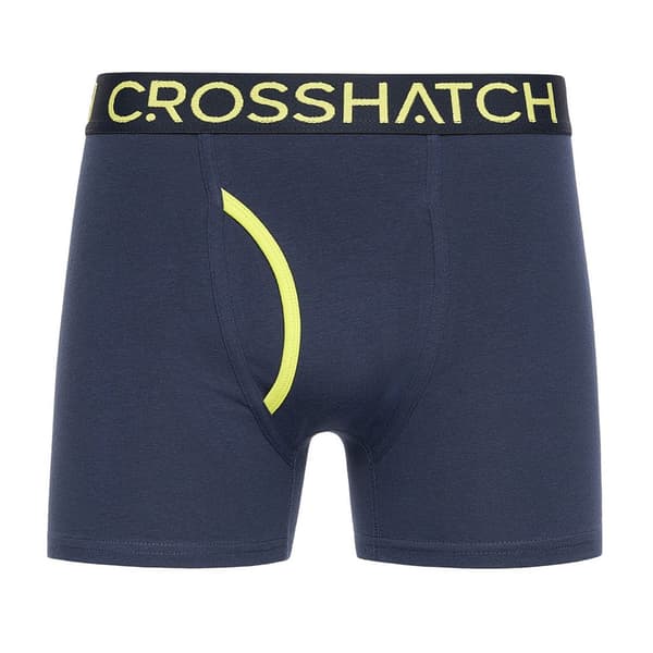 Crosshatch Trioglow Boxershorts för män (3-pack) S Marinblå Navy S