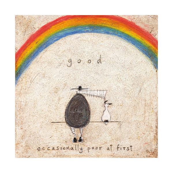 Sam Toft Good Occasionally Poor At First Print 40cm x 40cm Mult Multicoloured 40cm x 40cm