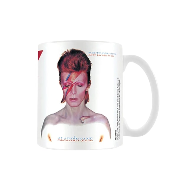 David Bowie Aladdin Sane Mugg En Storlek Vit White One Size