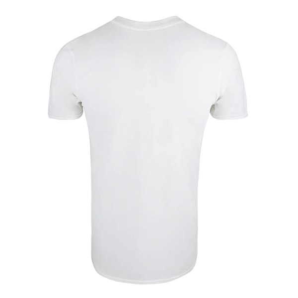 Back To The Future Herr T-shirt i bomull med logotyp M Vit White M