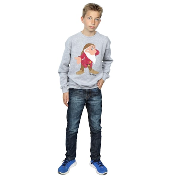 Disney Boys Snövit och de sju dvärgarna Classic Grumpy Sweatshirt Sports Grey 5-6 Years