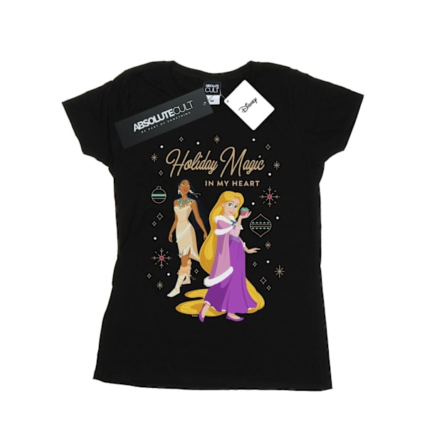 Disney Dam/Damer Princess Holiday Magic In My Heart Bomull Black L