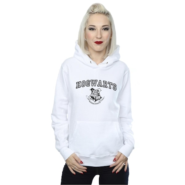 Harry Potter Dam/Damer Hogwarts Crest Hoodie M Vit White M
