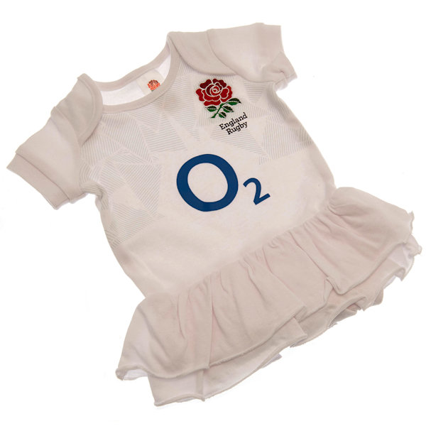 England RFU Baby 2023-2024 Dubbel Volang Tutu 9-12 Månader Vit/ White/Red 9-12 Months