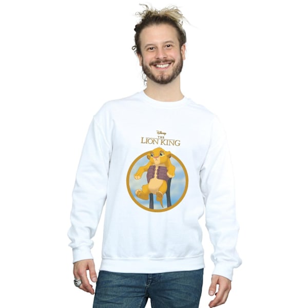 Disney Mens The Lion King Show Simba Sweatshirt M Vit White M