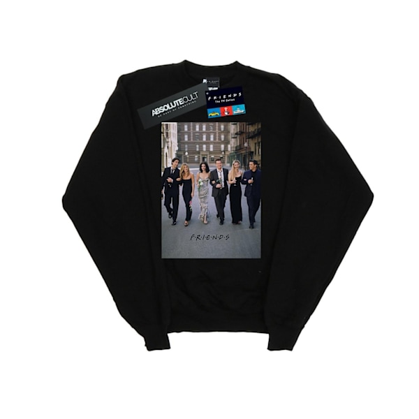 Friends Herr Champagne Och Blommor Sweatshirt M Svart Black M