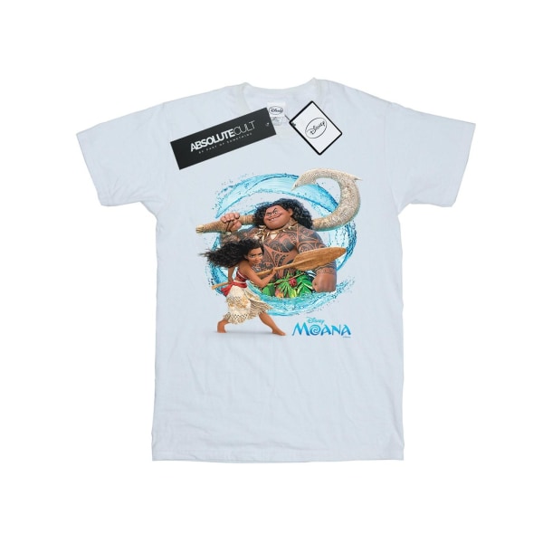 Disney Mens Moana And Maui Wave T-Shirt XXL Vit White XXL