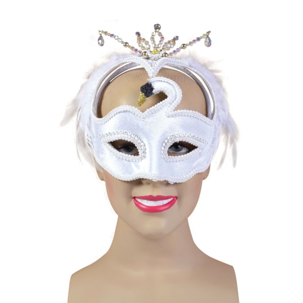 Bristol Novelty Swan Mask One Size Vit White One Size