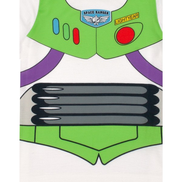 Toy Story Boys Buzz Lightyear Kort Pyjamas Set 3-4 År Grön Green 3-4 Years