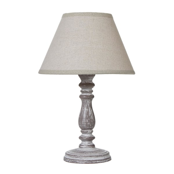 Hill Interiors Setia Kolonn Linne Bordslampa One Size Vit White One Size