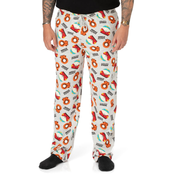 South Park Mens Character Lounge Pants XL Grå/Orange/Svart Grey/Orange/Black XL