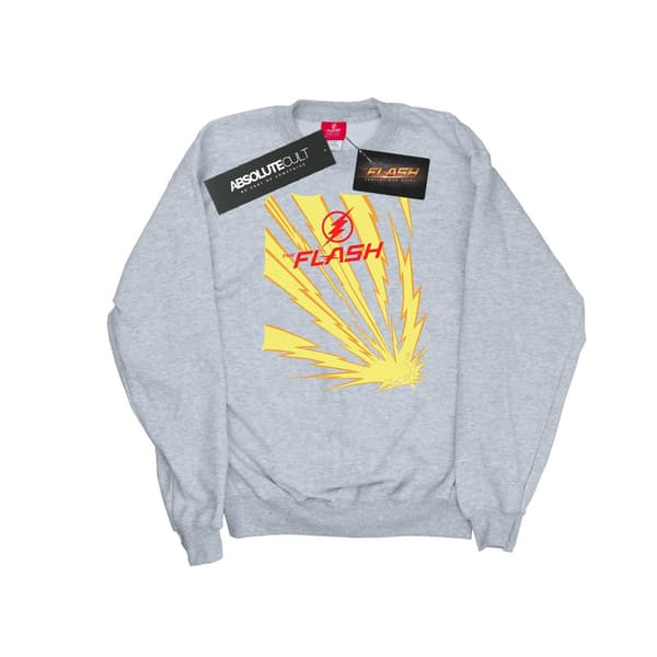 DC Comics Flickans The Flash Blixtar Tröja 5-6 År Sports Grey 5-6 Years