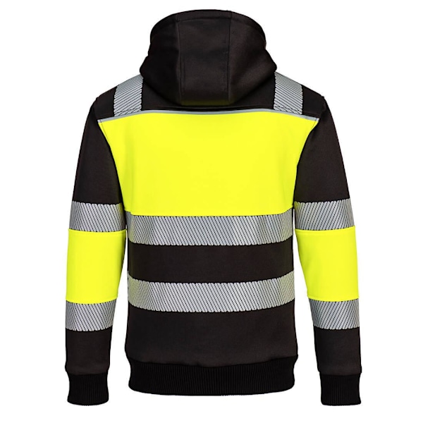 Portwest PW3 Vinterhoodie med dragkedja Klass 1, Herr, XXL, Gul/Svart Yellow/Black XXL