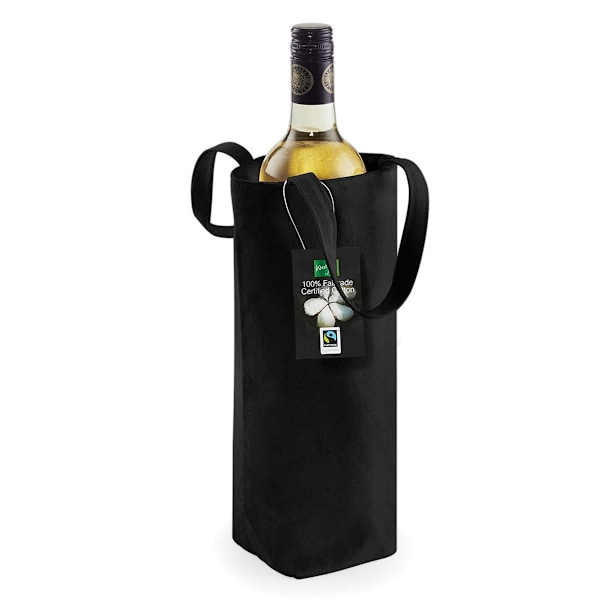 Westford Mill Bomullsflaska Väska (2-pack) One Size Svart Black One Size