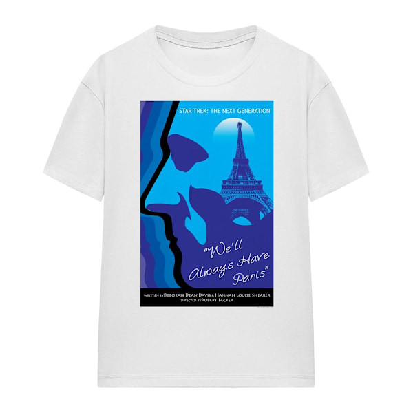 Star Trek Unisex Vuxen The Next Generation Säsong 1 Avsnitt 24 White L