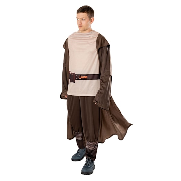 Star Wars: Obi-Wan Kenobi Herrkostym XL Brun/Kräm Brown/Cream XL