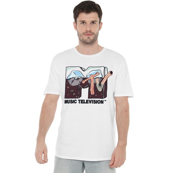 MTV Herr Soda On Ice T-Shirt M Vit White M