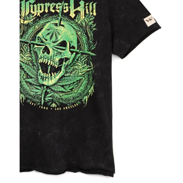 Cypress Hill Unisex Skull T-shirt M Svart Black M